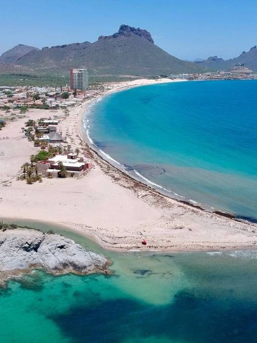 San Carlos, Sonora, with Tetakawi hill and the Sea of Cortez